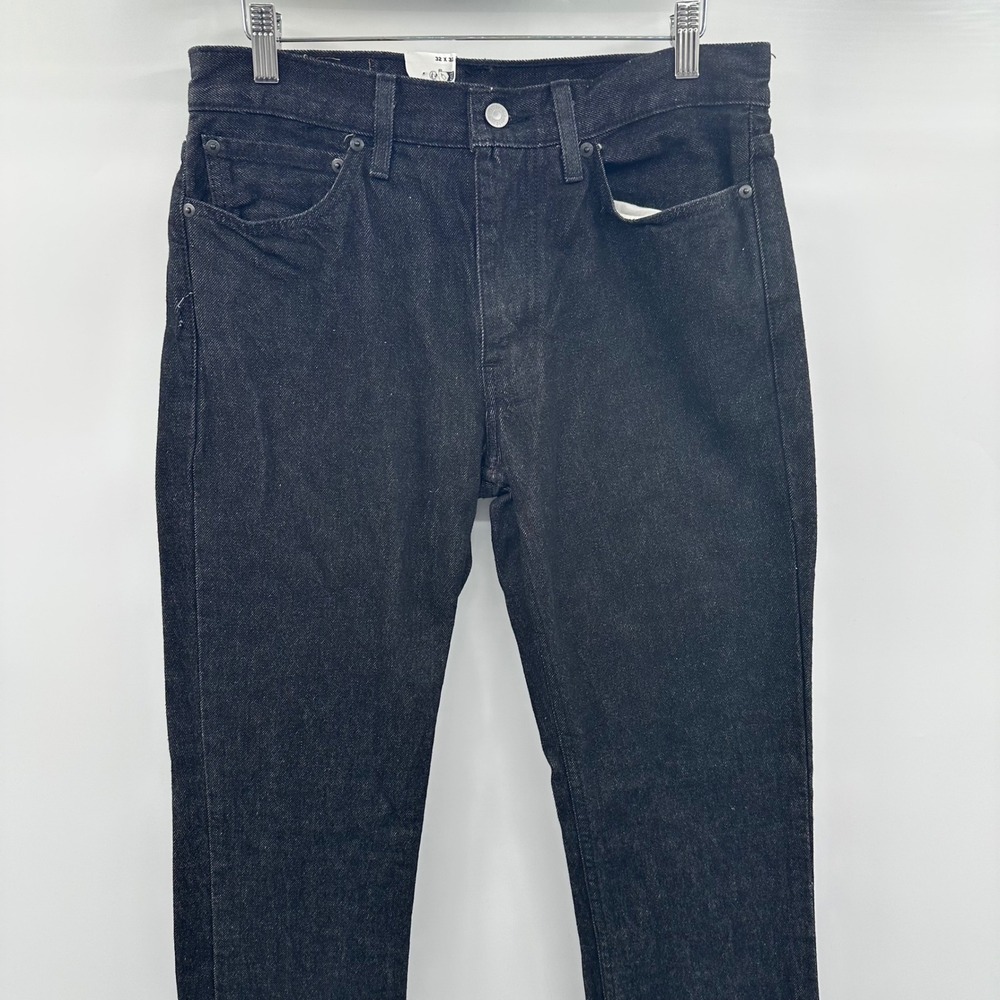 Levis 514 Straight Fit Mens Jeans Black Stretch Denim 32x32 00514-1407 New NWT